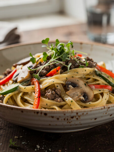 Pasta met kruidenkaas