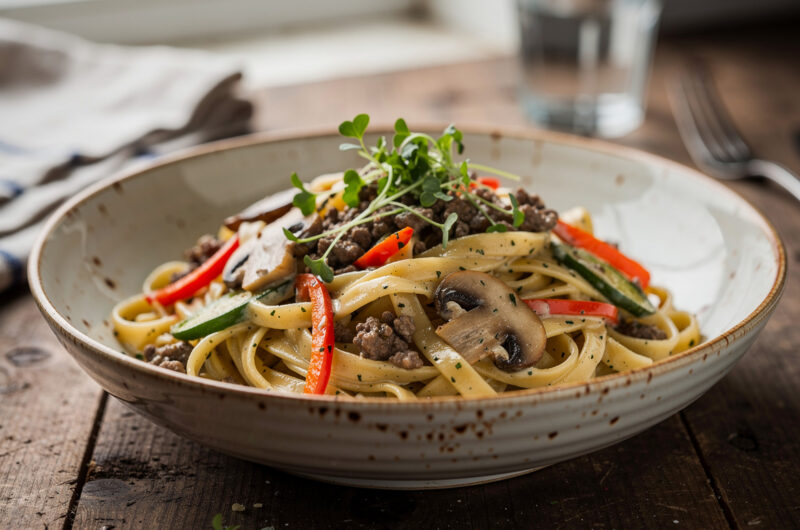 Pasta met kruidenkaas