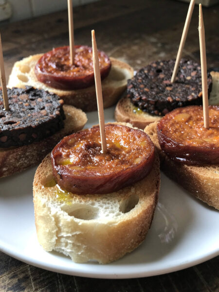 Pincho de morcilla o chorizo