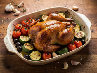 Provencaalse kip met courgette en tomaten