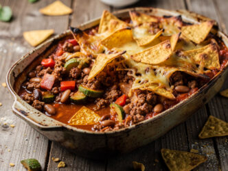 Snelle Chili con carne-schotel