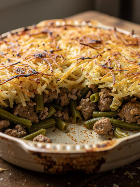 Sperziebonen shoarma gratin