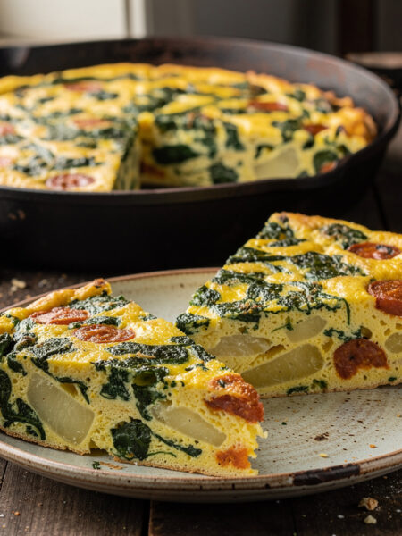 Spinazie tortilla