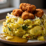 Stamppot witte kool met kerrie en ananas