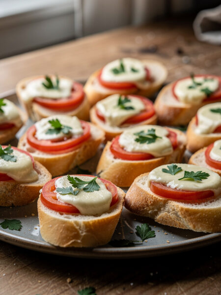Stokbrood met mozzarella-tomaat