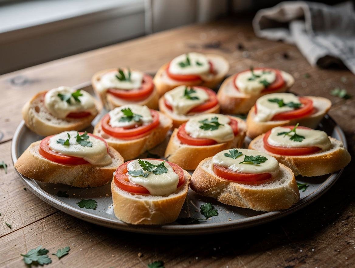 Stokbrood met mozzarella-tomaat
