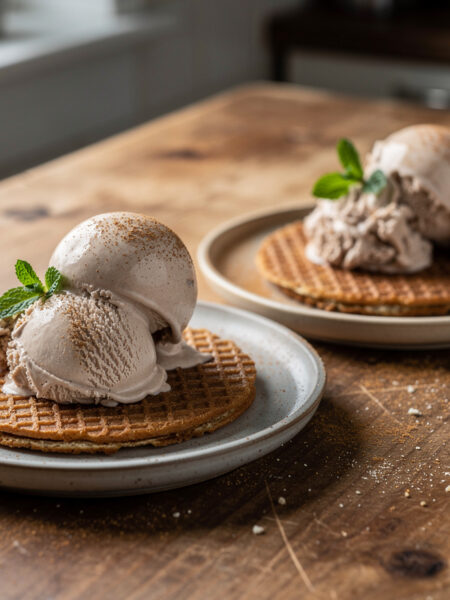 Stroopwafels met kaneelijs