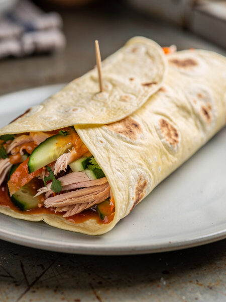 Tortilla met gerookte kipfilet
