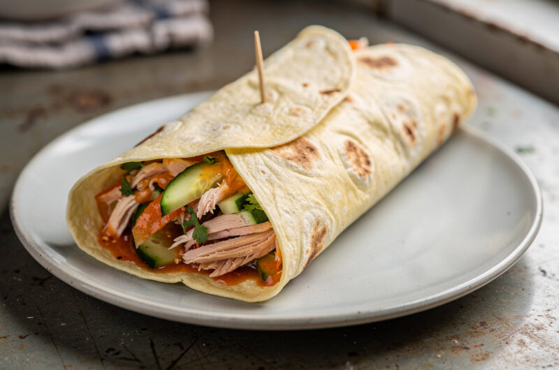Tortilla met gerookte kipfilet