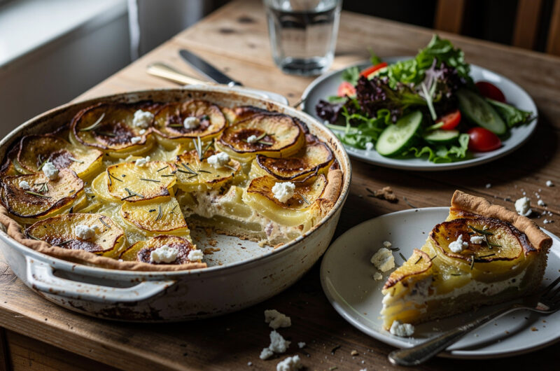 Aardappeltaart met rozemarijn