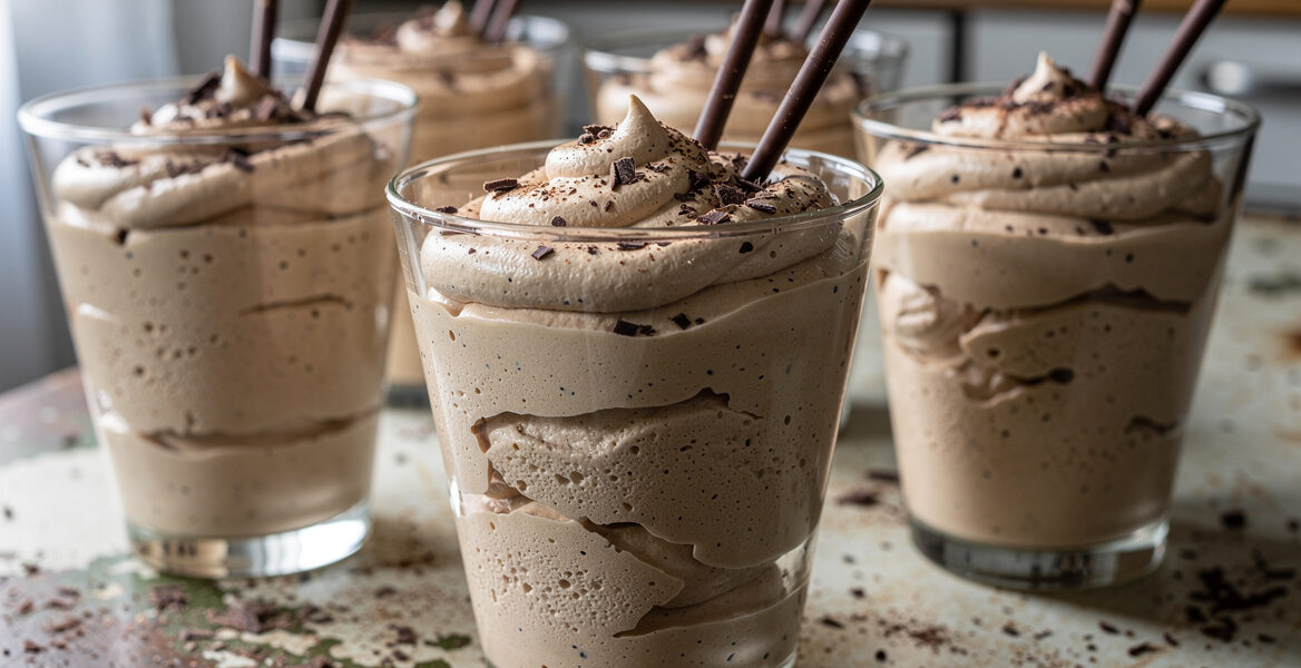 Cappuccinomousse met chocolade
