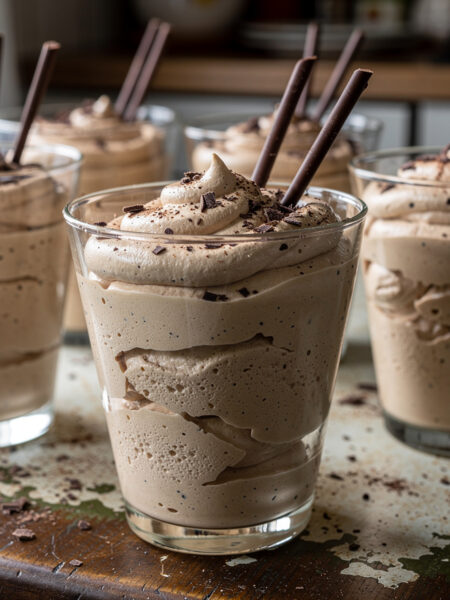 Cappuccinomousse met chocolade