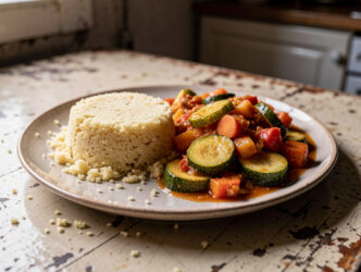 Couscous met courgette en tomaat