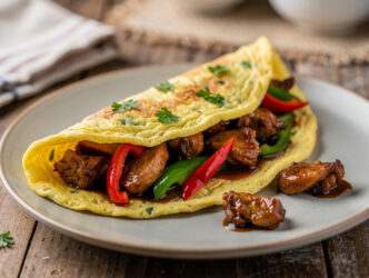 Gemberomelet met kip