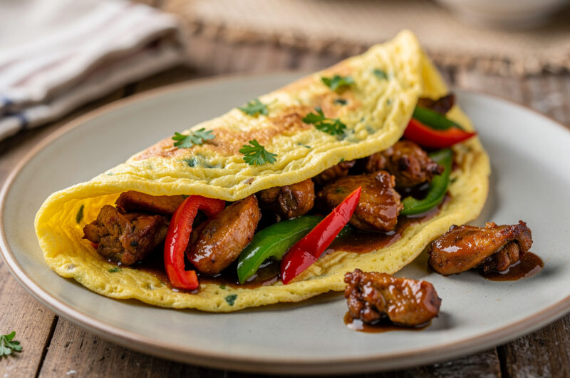 Gemberomelet met kip