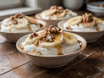 Griekse yoghurt met banaan