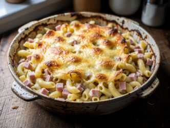 Macaroni ham/kaas uit de oven