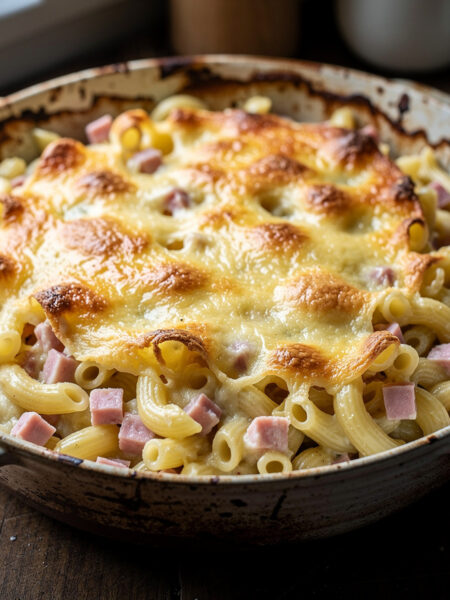 Macaroni ham/kaas uit de oven