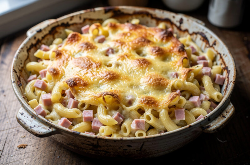 Macaroni ham/kaas uit de oven