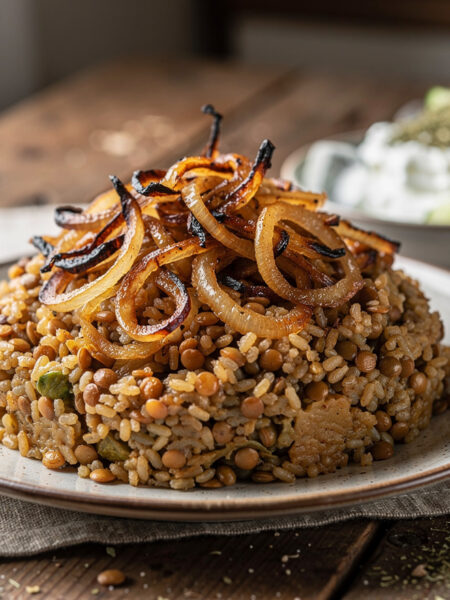 Mdardara met linzen en bulgur