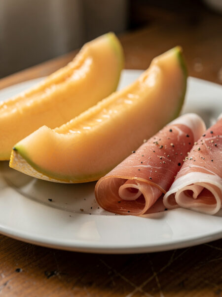 Meloen met parmaham