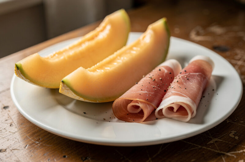 Meloen met parmaham