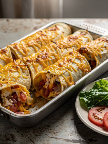 Milde gegratineerde tortillas