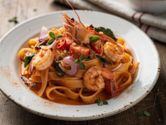 Pasta met scampies