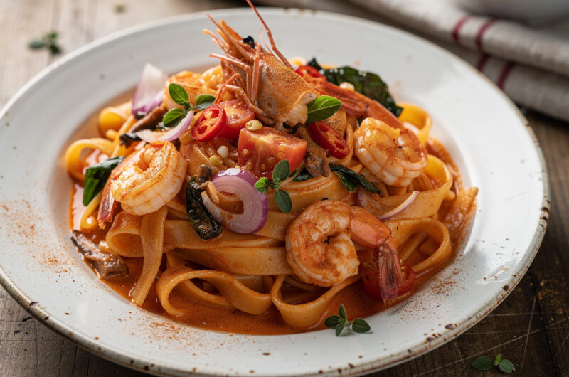 Pasta met scampies