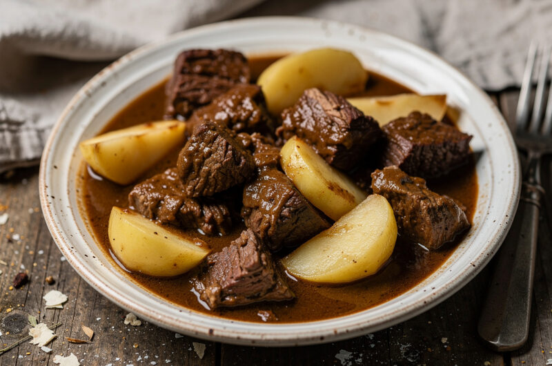 Runderstoofpotje met appeltjes