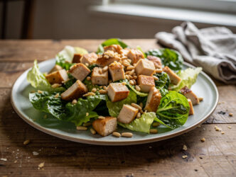 Salade met gerookte kip