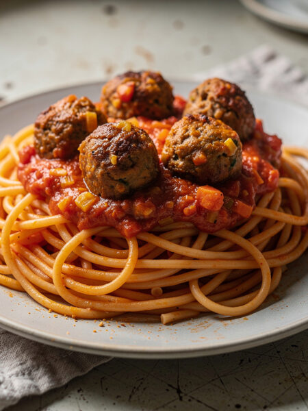 Spaghetti met gehaktballetjes