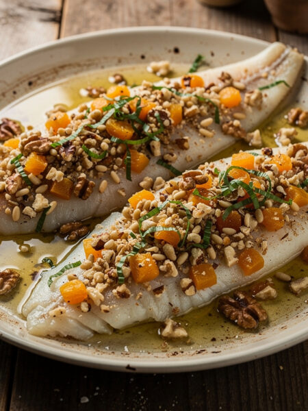 Tilapiafilet met walnoten