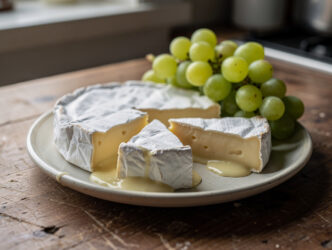 Warme brie met druiven