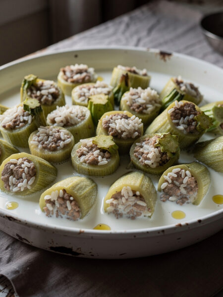 Kousa bi laban gevulde courgette