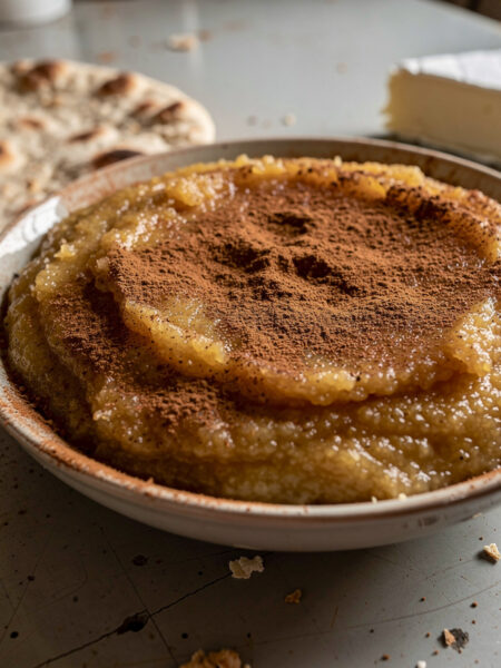 Mamouniyeh griesmeelpap met kaneel