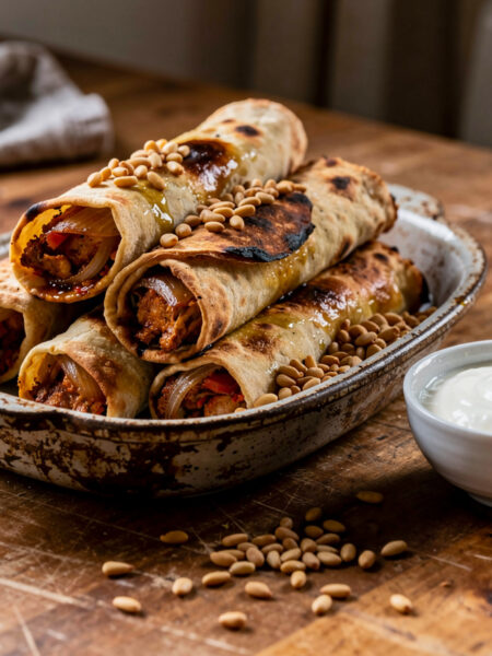 Musakhan met zelfgebakken taboonbrood