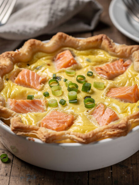 Quiche met zalm