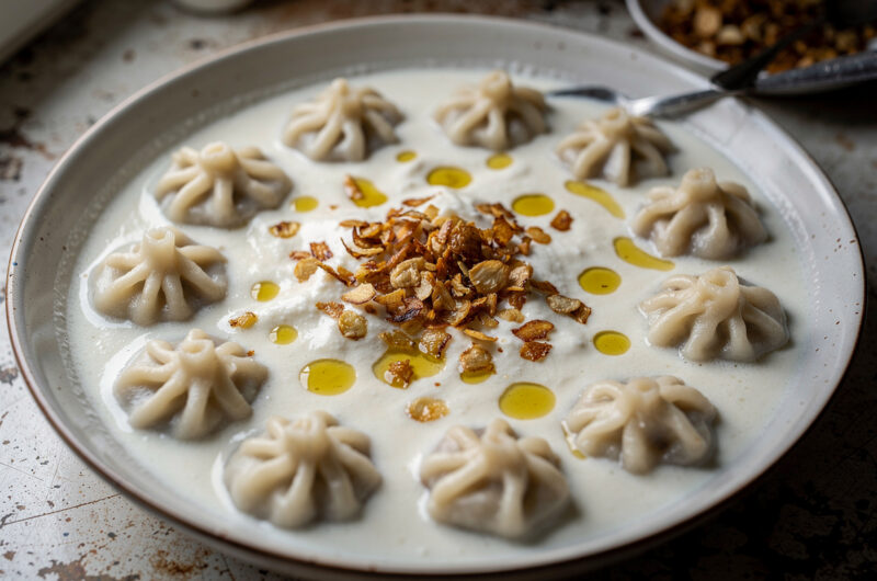Shish barak in jameed-yoghurt