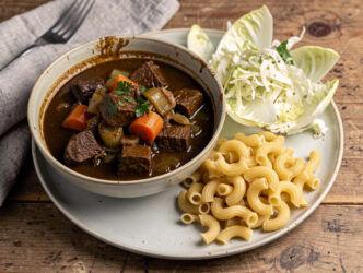 Stoofpot van rundvlees met bokbier