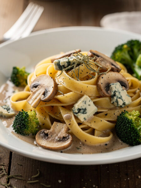 Tagliatelle met paddenstoelensaus